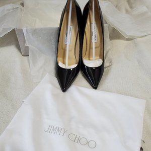 NWT Jimmy Choo Anouk 9.5 (39.5) Black Patent